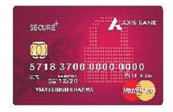 Axis plus contacless debit card