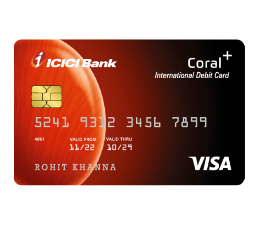 ICICI contactless debit card