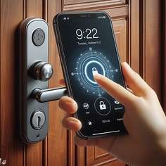 Unlocking door through NFC mobile