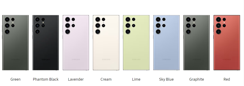Samsung-Galaxy-S23-Ultra-in-all-colours image